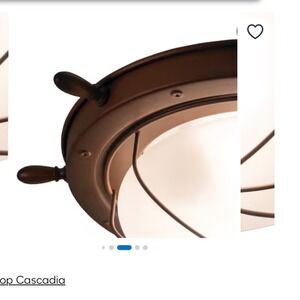 Cascadia Orleans 2 Light 15in Antique Copper Indoor Outdoor Flush Mount Light